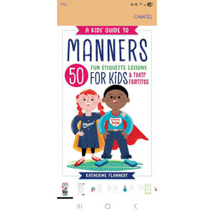 Kids Unbranded Other One Size White Blue Manners Book